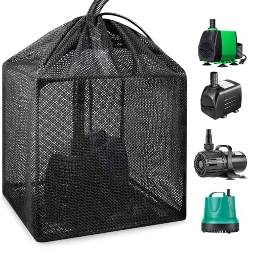 OUMEE 122in Pump Filters Bag Pond Barrier Bag Large Pump Mesh Bags for Outdoor Water Koi Fish Ponds 122 in - Image 1