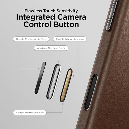 NOMAD Traditional Leather Case Brown Compatible with iPhone 17 Pro Leather Magsafe Charging Compatible Phone Case for iPhone 17 Pro - Image 4