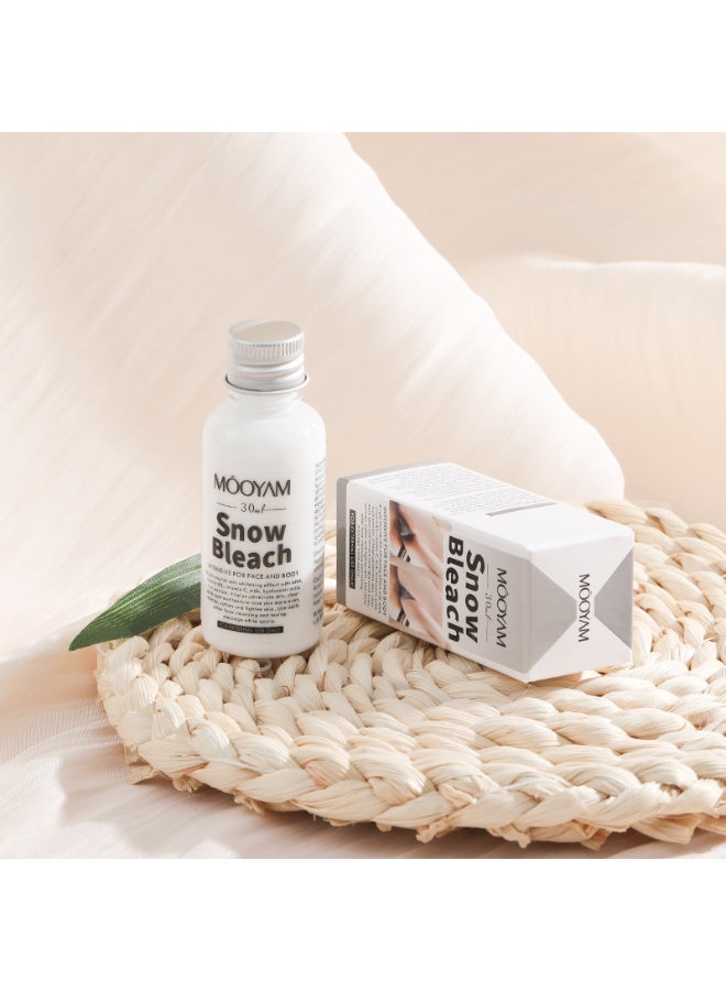 MOOYAM Snow Bleach Cream Intensive Brightening Treatment for Face and Body Skin Tone Correction and Dark Spot Removal for External Use Only 30ml - Image 5
