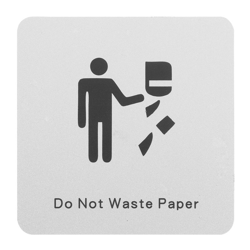 Decorative Restroom Sign, Elegant Appearance Complements Any Decor, Durable Construction - Image 1