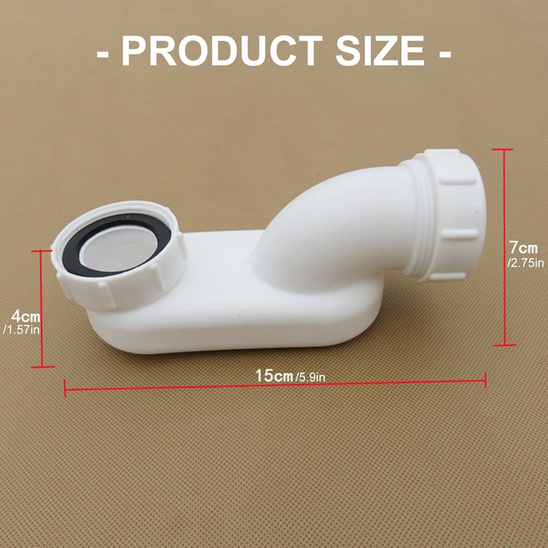 Adjustable Length Drainage Pipe Threaded End Connection Chemicals Materials Quick Installation Household Commercial Drainage - Image 3