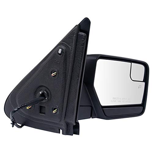 TRQ Right Mirror with Heat Manual Folding without Memory Passenger Side Compatible with 2012-2017 Ford Expedition FO1321485 - Image 4