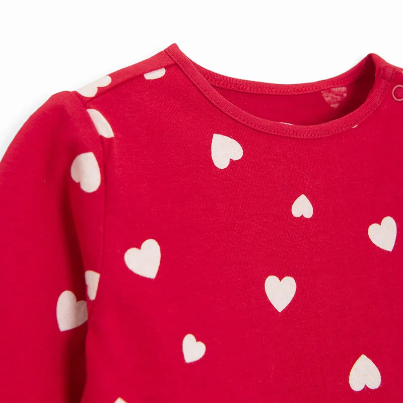 كول كلوب من سمييك RED COTTON DRESS L/S