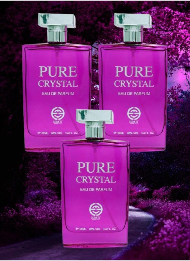 3 Pieces Pure Crystal Perfume 100ML - pzsku/ZBF5D65AC2B5976604BACZ/45/_/1736357055/730c29c5-1838-4561-8b72-67c72dcbccf4