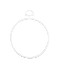 ماركة غير محددة مجرد إطار دائري 2.5 بوصة أبيض 2 قطعة  - Image 3