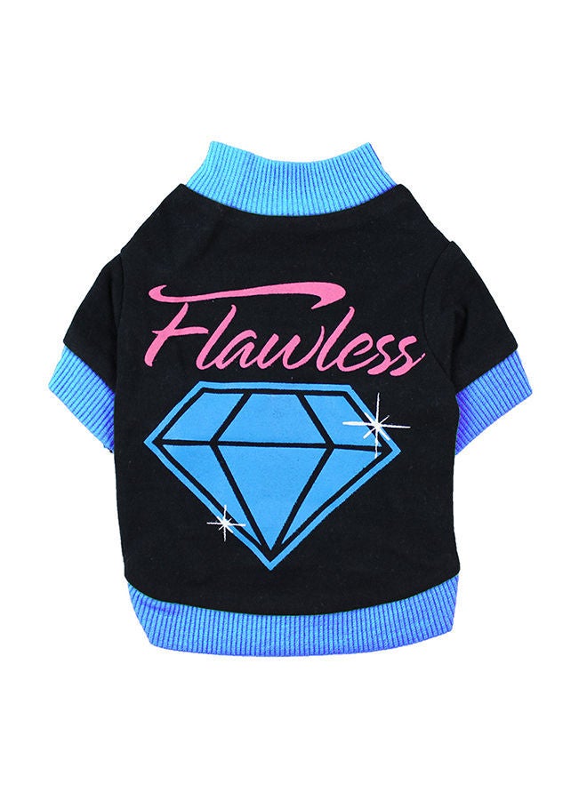 نيبمينينت تيشيرت للحيوانات الأليفة بطباعة كلمة "Flawless" متعدد الألوان XS - Image 1