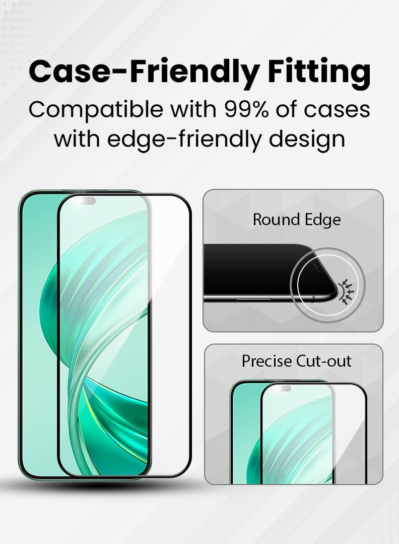 JOMILA Screen Protector For Honor X8b 6.7 Inch 9H Hardness Tempered Glass Film, Bubble Free Easy Installation, Full Coverage, Anti Scratch And Touch Sensitive - Image 5