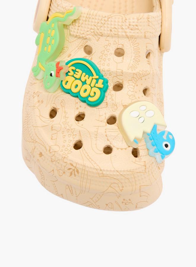Aqua Boys Dinosaur Jibbitz Clogs - Image 3