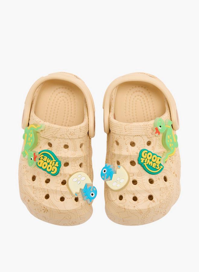 Aqua Boys Dinosaur Jibbitz Clogs - Image 1