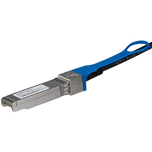 Startech.com StarTechcom StarTechcom HPE J9281B Compatible 1m 10G SFP to SFP Direct Attach Cable Twinax10GbE SFP Copper DAC 10Gbps Low Power Passive Mini GBICTransceiver Module DAC Firepower 1040J9281BST - Image 1