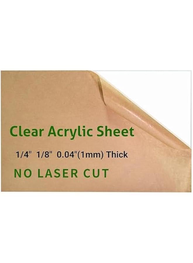 Arabest 1 Pieces 24 x 36” Clear Acrylic Sheet Plexiglass - 1/4” (6mm) Thick, Use for Craft Projects, Signs, DIY Projects and More; Cut with Saw or Hand Tools, No Laser Cut - Image 3
