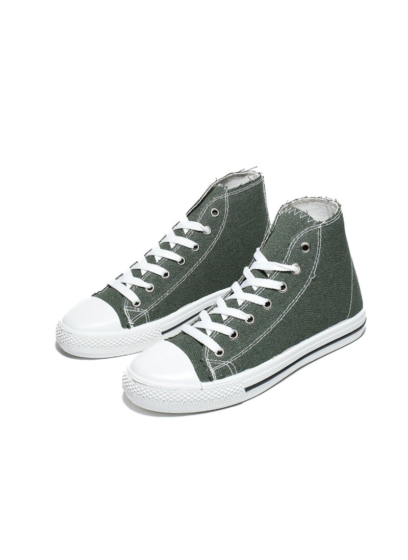 Desert - Basic Lace-Up Knit Flat Sneakers For Men - Image 1