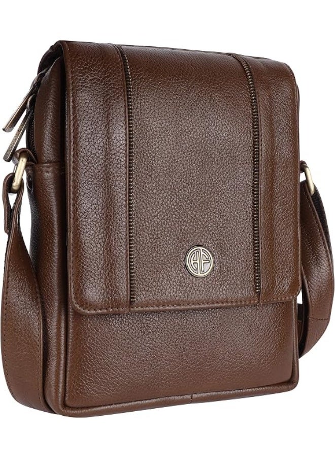 HAMMONDS FLYCATCHER Genuine Leather Sling Bag for Men, Stylish and Spacious Side Bag for Men - Image 1