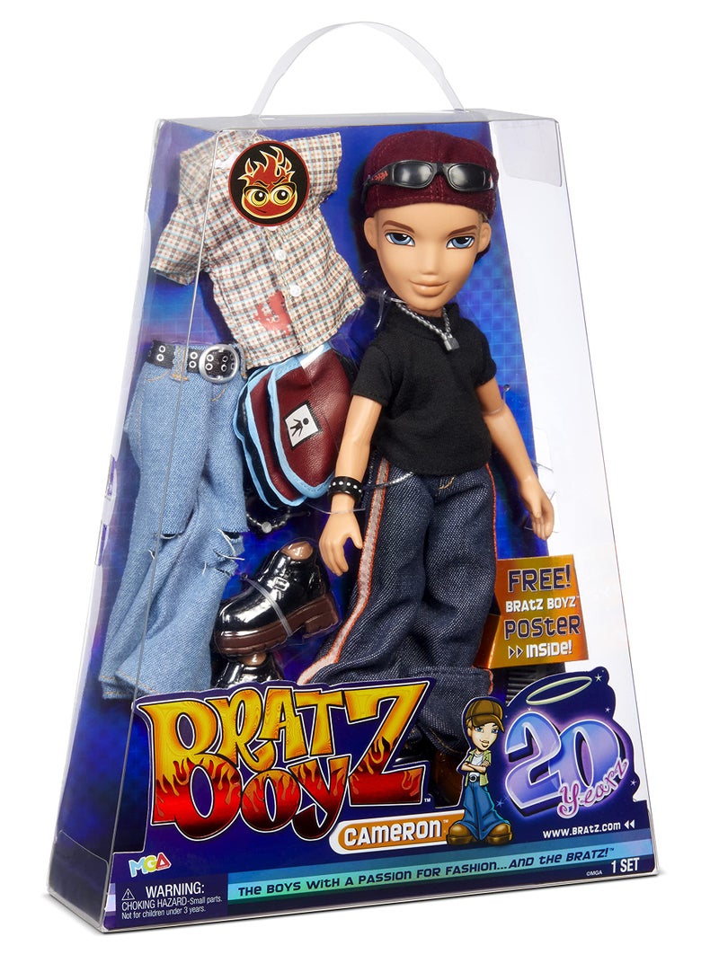 Bratz 20 Yearz Special Anniversary Edition Original Boy Fashion Cameron with Accessories and Holographic Poster | Collectible Doll | for Collector Adults and Kids of All Ages - Image 5
