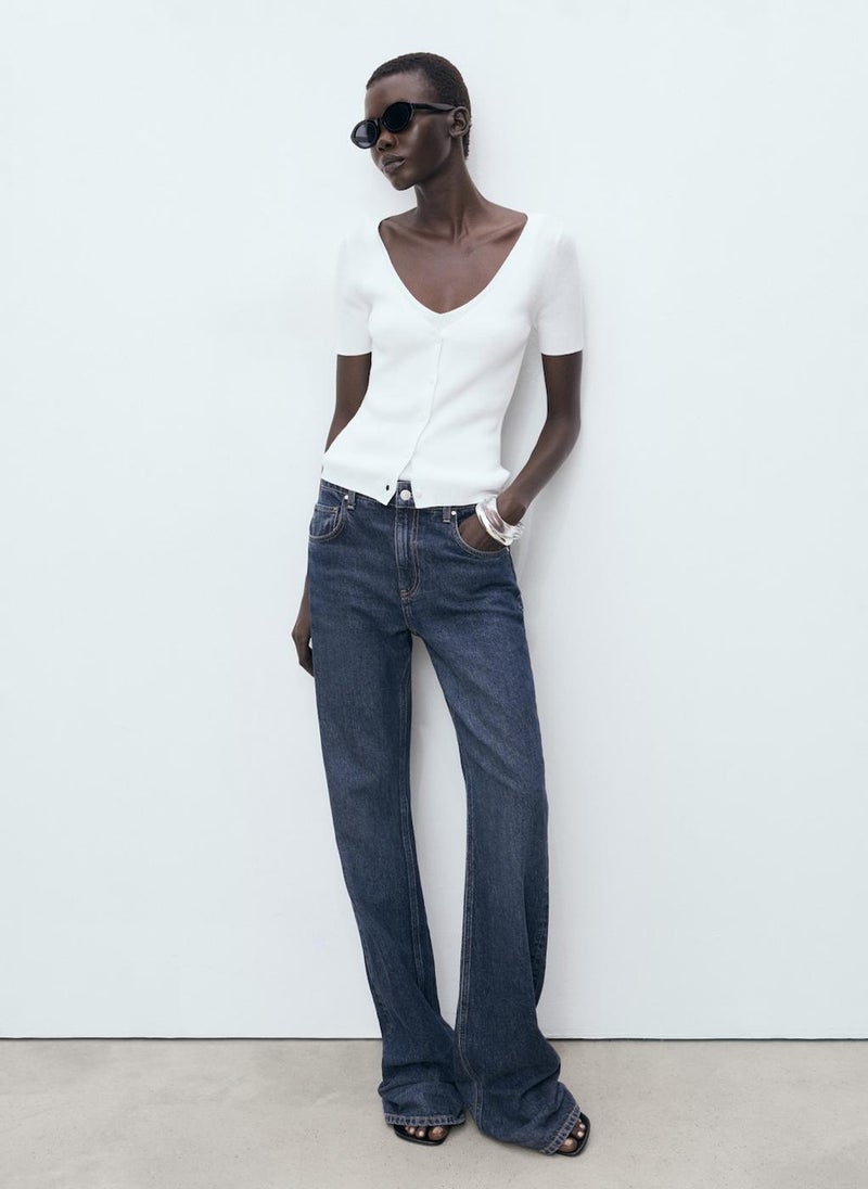 MANGO Mixed Ribbed Sweater  - Image 5