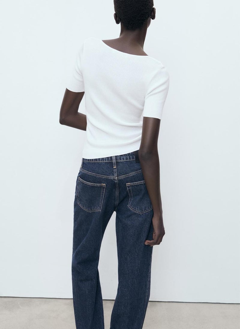 MANGO Mixed Ribbed Sweater  - Image 2