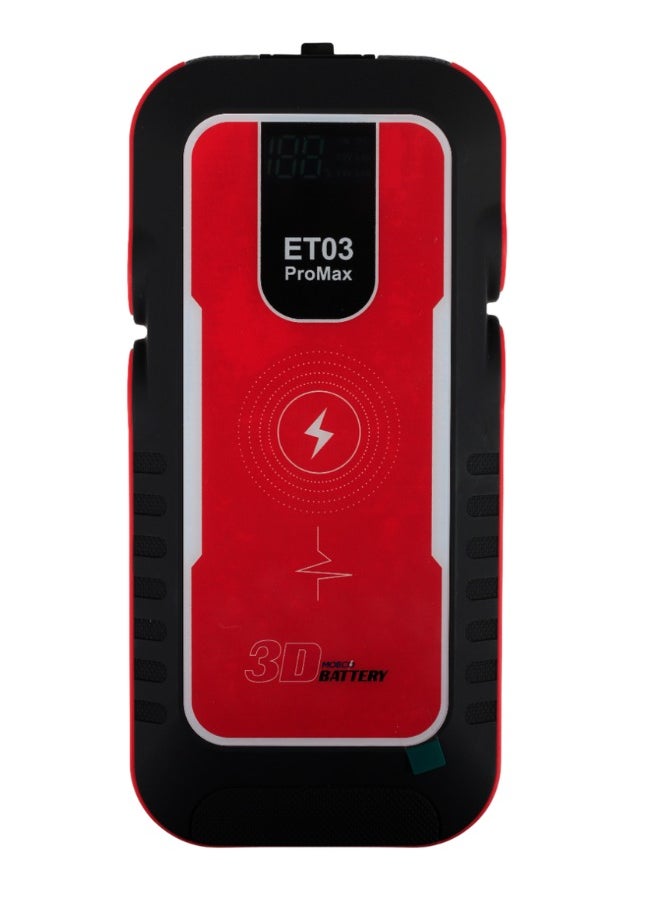 Mobco - 3D MOBCO Battery Jump Starter, Capacity 16000mAh, Product, Output USB Port 5V/2A-9V/2A, Lifetime 1000 Cycles - Image 1