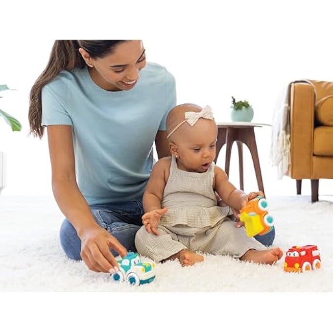 GRIP & ROLL SOFT WHEELS BABY ACTIVITY TOY DUMP TRUCK - MULTICOLOR - Image 4