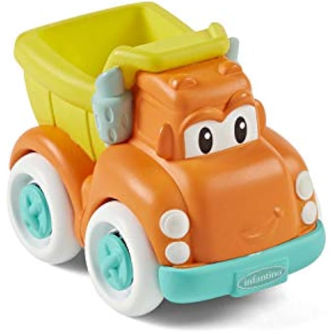 GRIP & ROLL SOFT WHEELS BABY ACTIVITY TOY DUMP TRUCK - MULTICOLOR - Image 1