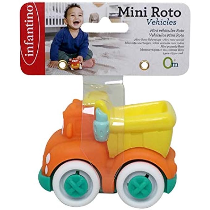 GRIP & ROLL SOFT WHEELS BABY ACTIVITY TOY DUMP TRUCK - MULTICOLOR - Image 2