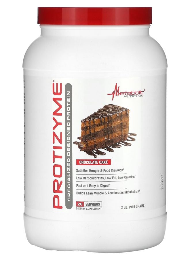Metabolic Nutrition Protizyme Specialized Designed Protein Chocolate Cake 2 lb (910 g) - Image 1