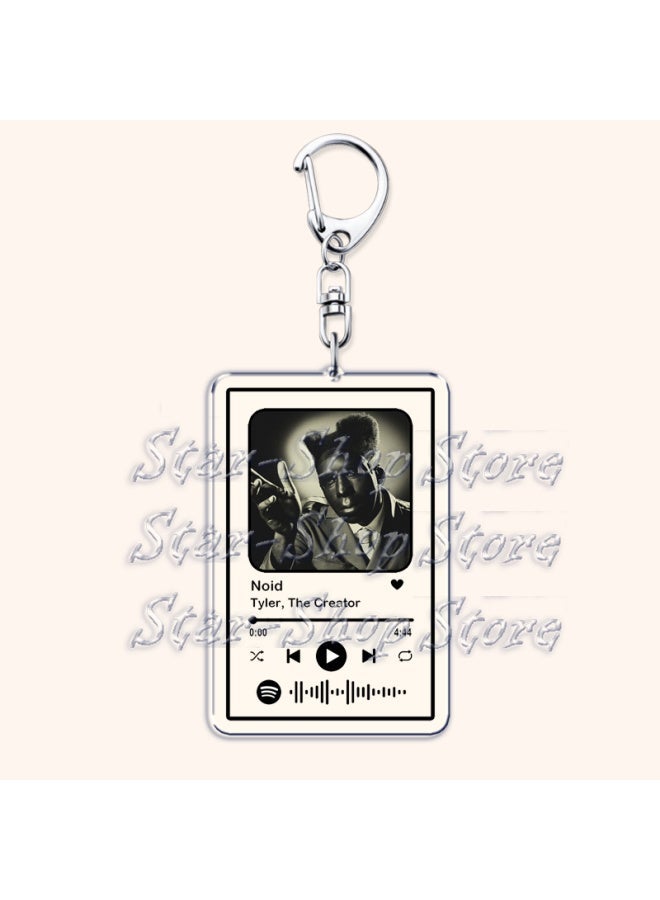 Generic Popular Rap Singer Chromakopia Keychain for Women AccessoriesSee You Again Music Playlist Code Keying Jewelry Fan Friends Gifts-Color:Noid-Ships From:CHINA  - Image 3