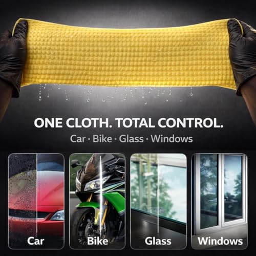 CAR SAAZ Super Absorbent PVA Chamois | Leather Towel for Car, Office, Home Cleaning | Super Absorption Chamois Capacity of 250 Ml Water(43X32 cm) (Pack of 1) - Image 4