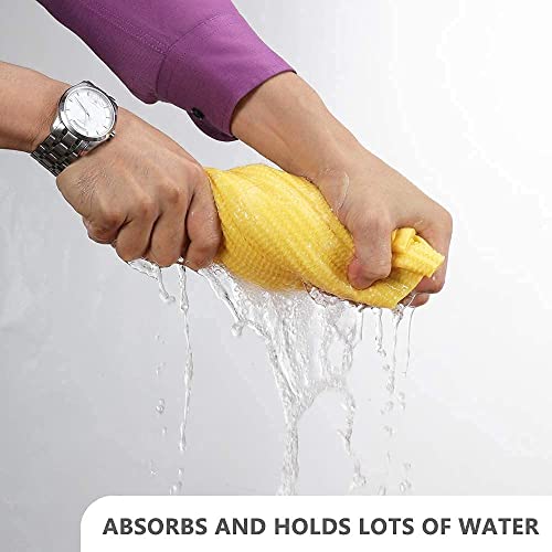 CAR SAAZ Super Absorbent PVA Chamois | Leather Towel for Car, Office, Home Cleaning | Super Absorption Chamois Capacity of 250 Ml Water(43X32 cm) (Pack of 1) - Image 3