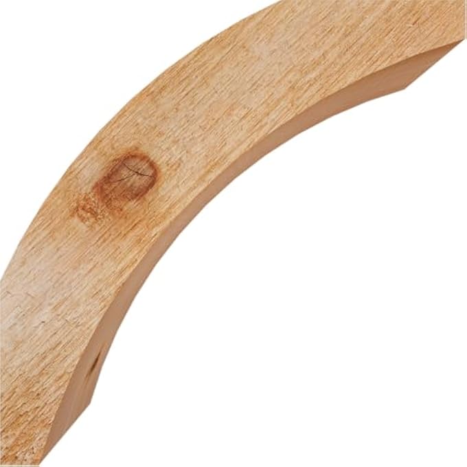 BRC04X12X12THR00RWR THORTON BRACE, 12"D X 12"H, 4" W WESTERN RED CEDAR (ROUGH SAWN) - Image 3