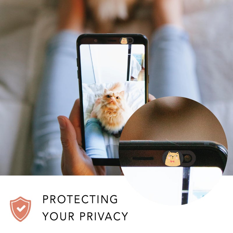 MESMOS Webcam Cover Slide, Cat Lovers Gifts for Women, Cat Lover Themed Thing, Mom Gifts for Women, Laptop Camera Cover Slide Cute (Small) - Image 2