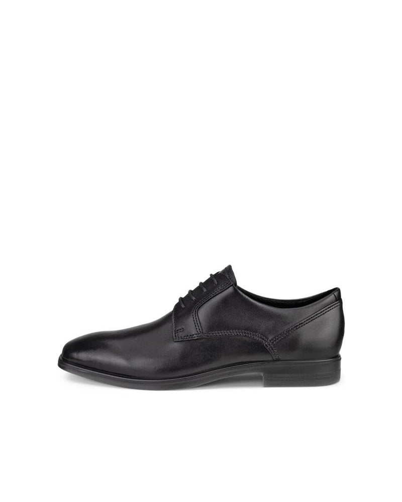 ECCO Queenstown Plain Toe Tie Black - Image 3