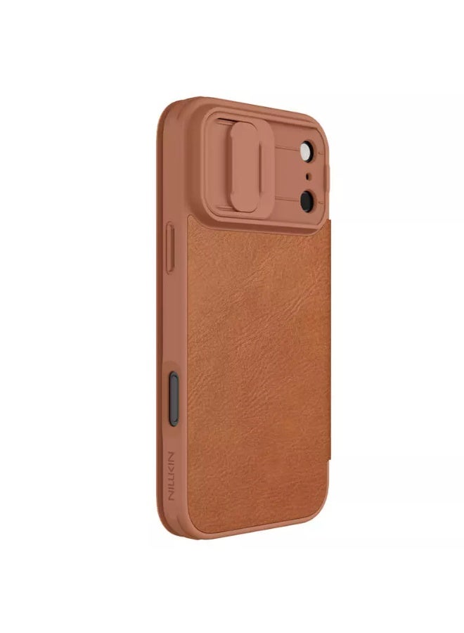 Nillkin Qin Pro Series Leather Flip Case for iPhone 17 Pro Max (6.9”, 2025) – Premium Textured Leather, Card Slot, Ultra-Slim Full Protection Cover - Image 4
