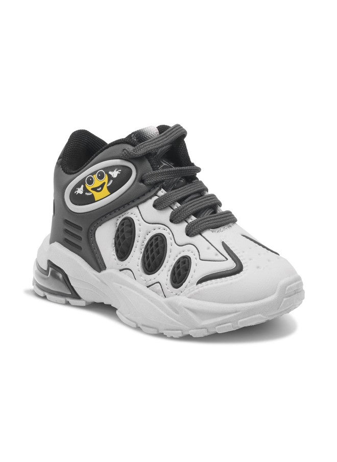 KATS Unisex Kids Grey Sneakers with Chunky Sole and Lace-Ups - Image 5