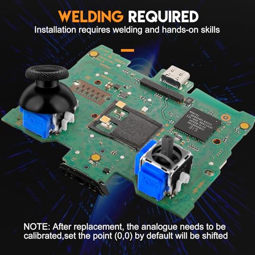 TOMSIN TMR Electromagnetic Joysticks Replacement for Playstation 5 Controller, 4 Pack Anti-Drift magnetic Resistance Stick repair kit for PS5 Controller(Blue) - Image 4