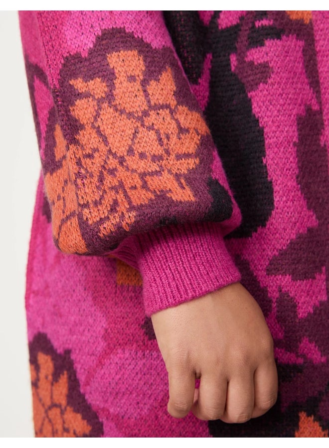 Samoon Pattern Long Cardigan - Image 4
