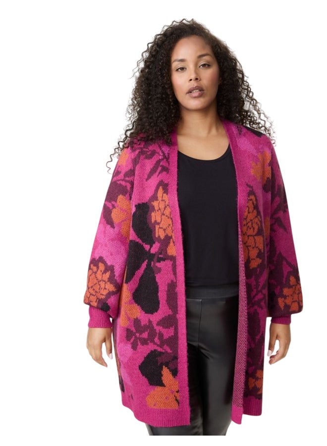 Samoon Pattern Long Cardigan - Image 1