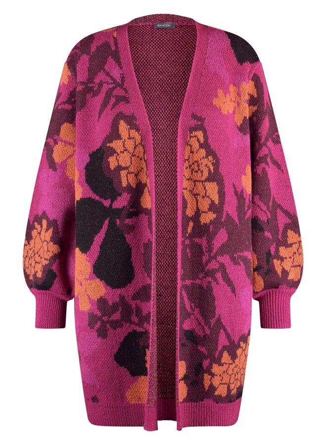 Samoon Pattern Long Cardigan - Image 5