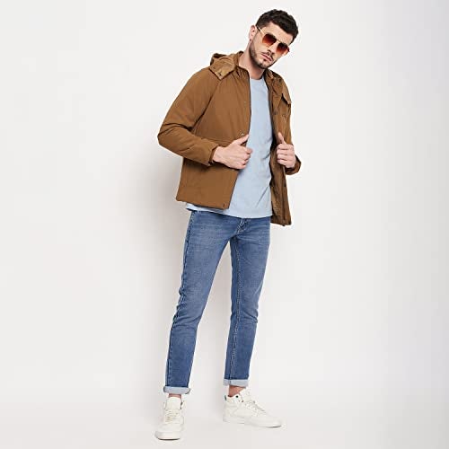 Duke Stardust Men Full Sleeve Jacket (SDZ1827_Tan_L) - Image 4
