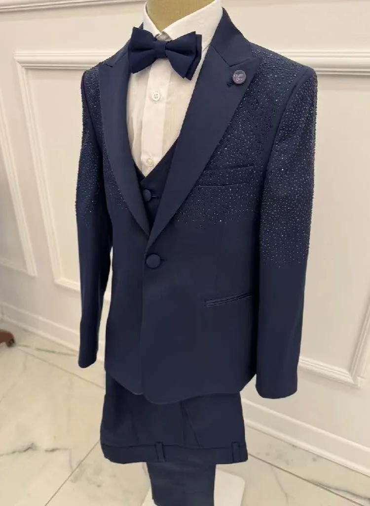 VIA BAMBINO Formal Boys Navi Suit 9086