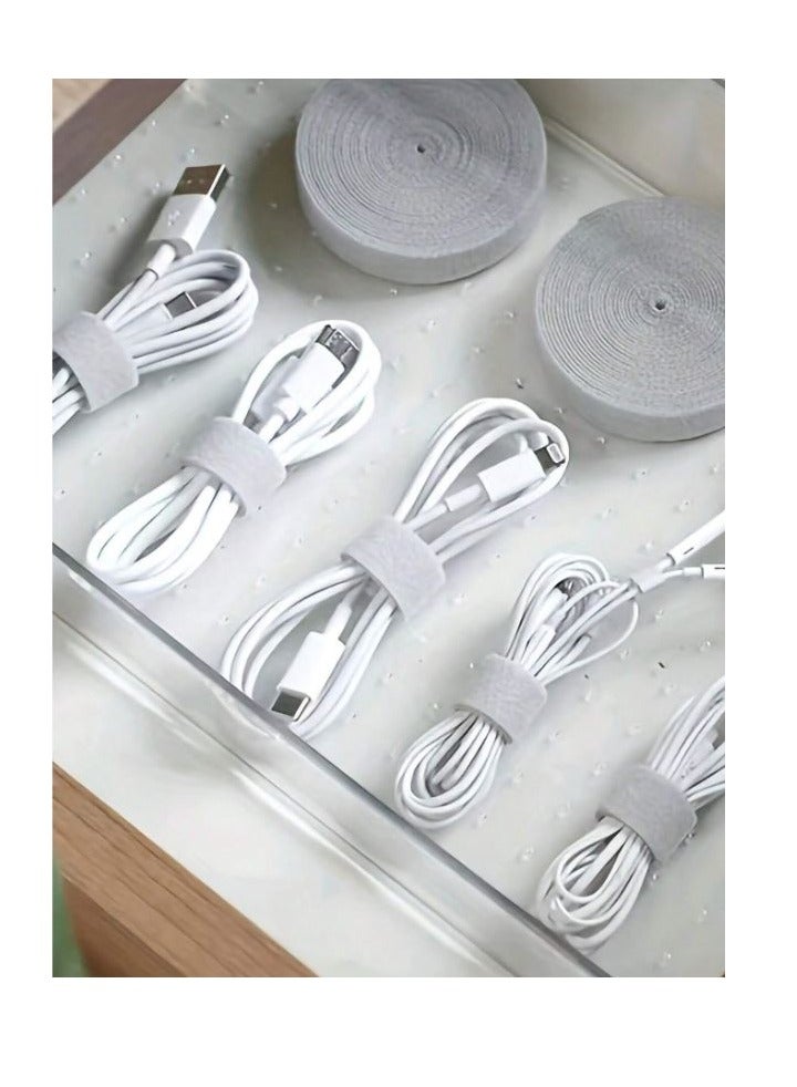 2pc Reusable Cable Organizing Tape: -Friendly, Durable & Versatile Cord Management For A Clutter-Free Space  - Image 4
