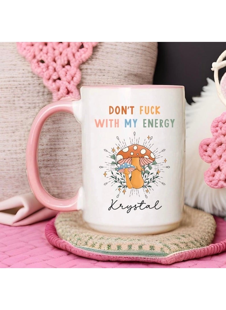 Bexdore My Energy Mug, Witch Mug, Witch Gifts, Hipp English Mug Mocking  - Image 3