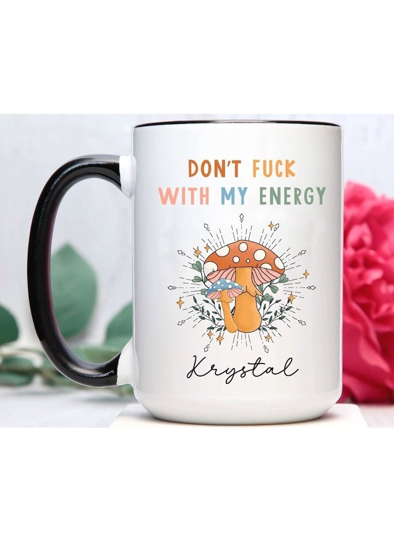 Bexdore My Energy Mug, Witch Mug, Witch Gifts, Hipp English Mug Mocking  - Image 1