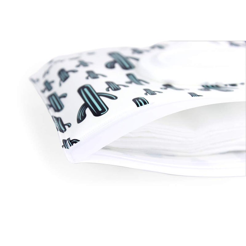 Itzy Ritzy Travel Wipes Case - Reusable Wipe Pouch â€“ Take & Travel Pouch Holds Up To 30 Wet Wipes, Includes Silicone Wristlet Strap, Cactus - Image 2