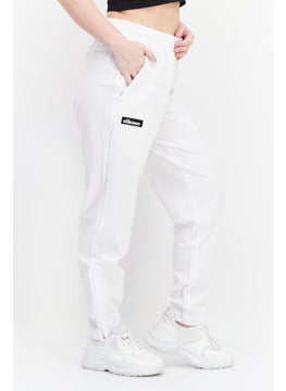 Ellesse Women Regular Fit Drawstring Brand Logo Sweatpants, White  - Image 4