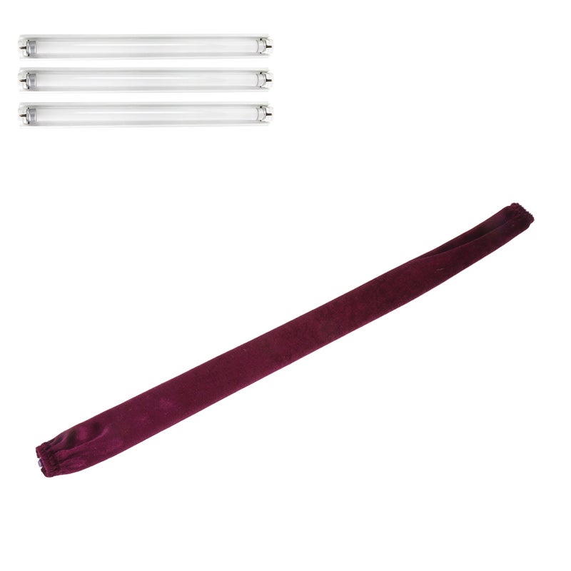 Chain Cover Dustproof Wire Flannelette Cloth 60cm Length 5cm Width with Zipper for Protection Purple - Image 1