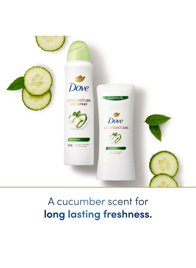 Dove Dove Advanced Care Antiperspirant Deodorant Dry Spray Cool Essentials 4 Count Antiperspirant deodorant for helping your skin barrier repair after shaving With Pro Ceramide Technology 3.8 oz - Image 3