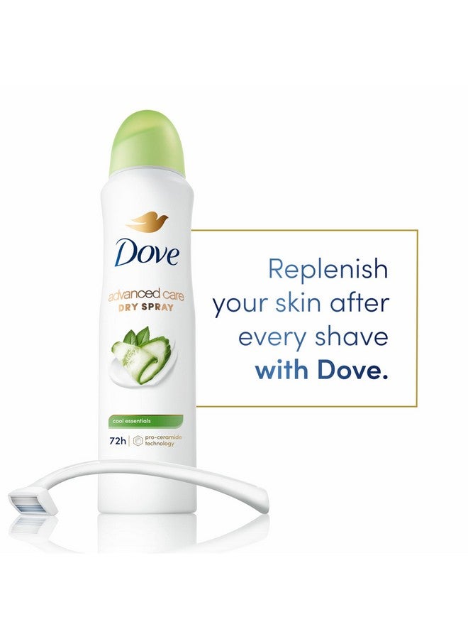 Dove Dove Advanced Care Antiperspirant Deodorant Dry Spray Cool Essentials 4 Count Antiperspirant deodorant for helping your skin barrier repair after shaving With Pro Ceramide Technology 3.8 oz - Image 2