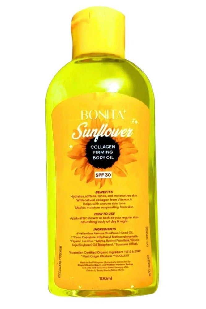 بونيتا مجموعة من زيت ملح الهيمالايا الوردي 100 مل & صابون ملح الهيمالايا الوردي 80 جرام & وزيت كولاجين دوار الشمس للوجه والجسم 100 مل - Image 3