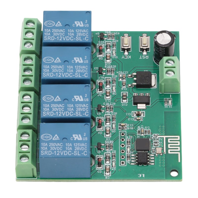 songle ESP8266 4 Channel Relay Module Wireless Control - 100m Stable Transmission Distance Power Off Memory for Smart Home Automation - Image 1
