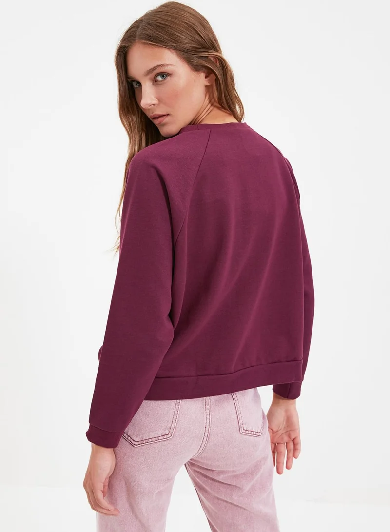 trendyol Round Neck Sweatshirt
